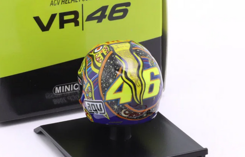1/10 Minichamps 2008 Valentino Rossi #46 Fiat Yamaha Team Moto GP World Champion Helmet Model