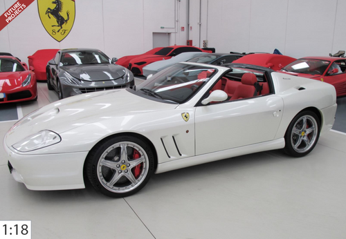 1/18 BBR 2005 Ferrari 575M Superamerica (Fuji White) Car Model