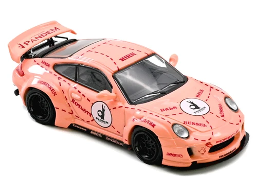 1/64 Inno Porsche 911 (997) Pandem Pink Pig Diecast Car Model