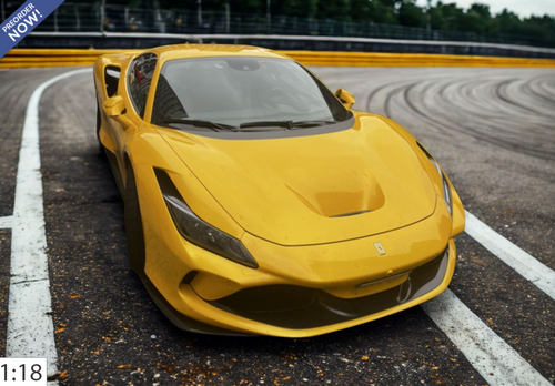 1/18 BBR Ferrari F8 Tributo (Three-Coat Yellow) Car Model