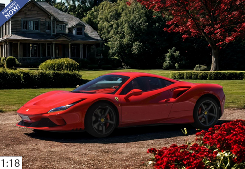 1/18 BBR Ferrari F8 Tributo (Rosso Corsa Red) Car Model