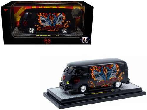 d-1 専用 1960 Volkswagen Delivery Van Blue Metallic with White Top 