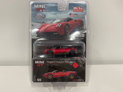CHASE CAR 1/64 Mini GT Mini GT Pagani Huayra Roadster (Red) Diecast Car Model