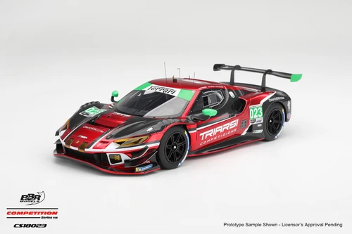 1/18 BBR 2025 Ferrari 296 GT3 #023 Triarsi Competizione 2025 IMSA Petit Le Mans Car Model