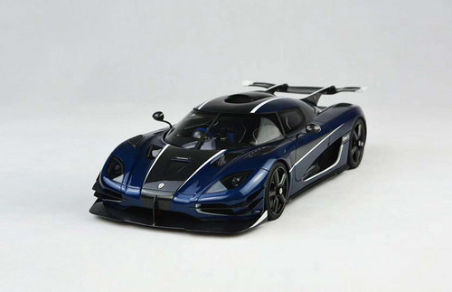 マーティン 1/18 FA Frontiart Koenigsegg ONE:1 (Carbon Fiber Blue) Resin Car