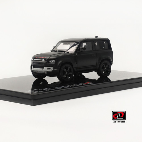 1/43 LCD Land Rover Defender 90 (Matte Black) Diecast Car Model