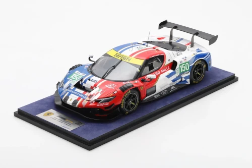 1/18 Looksmart 2025 Ferrari 296 GT3 #150 24h LeMans Richard Mille AF Corse Driver Riccardo Agostini, Custodio Toledo, Lilou Wadoux Car Model