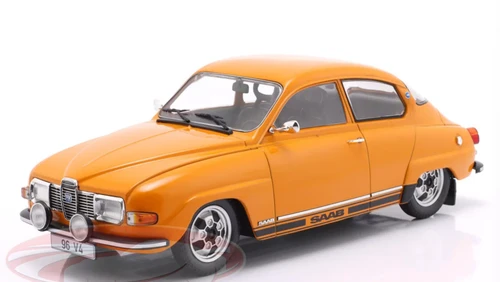 1/18 ModelCarGroup 1970 Saab 96 V4 (Orange) Diecast Car Model