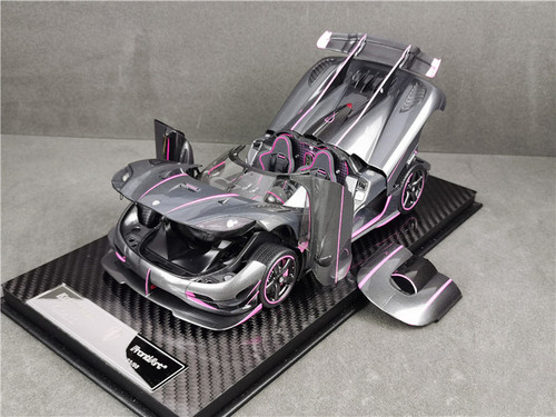 1/18 Frontiart Koenigsegg One:1 (Carbon Fiber Pink) Fully Open Diecast Car Model Limited