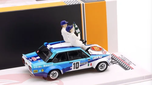 1/43 Ixo 1980 Fiat 131 Abarth #10 Winner Rallye Monte Carlo Fiat Italia Walter Röhrl, Christian Geistdörfer Diecast Car Model