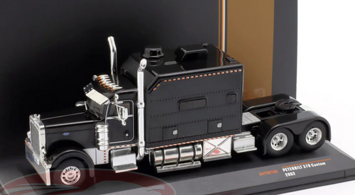 1/64 Ixo 2002 Peterbilt 379 Custom (Black) Diecast Model