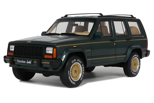 1/18 OTTO 1995 Jeep Cherokee XJ Limited 4x4 (Dark Green Metallic) Car Model