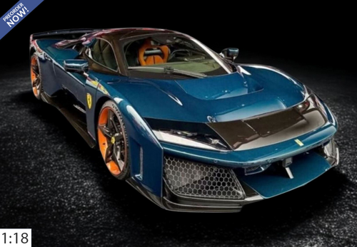 1/18 BBR Ferrari F80 (Full Carbon Blue) Full Open Diecast Car Model