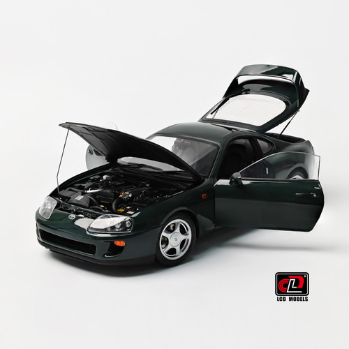 1/18 LCD Toyota Supra A80 (Dark Green) Diecast Car Model