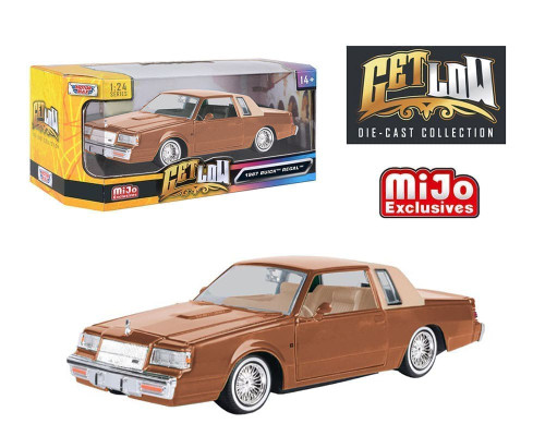 1/24 Motormax 1987 Buick Regal Lowrider (Brown) Diecast Car Model