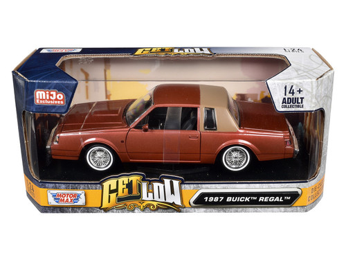 1/24 Motormax 1987 Buick Regal Lowrider (Brown) Diecast Car Model