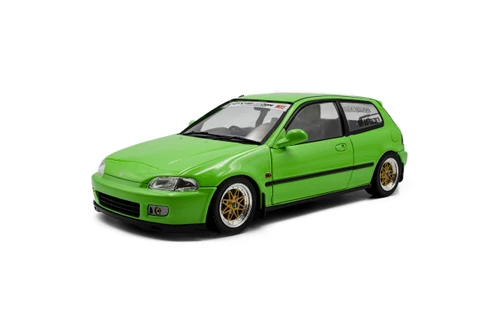 1/18 Solido 1991 Honda Civic (EG6) (Neon Green) Diecast Car Model