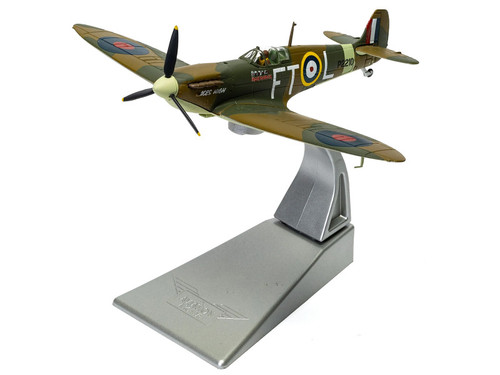 Supermarine Spitfire Mk.II Fighter Aircraft "Iron Maiden 'Aces High'" Green Camouflage with Graphics 1/72 Diecast Model by Corgi