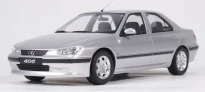 1/18 OTTO 2000 Peugeot 406 3.0 V6 24V Gris Quartz Metallic Silver Car Model