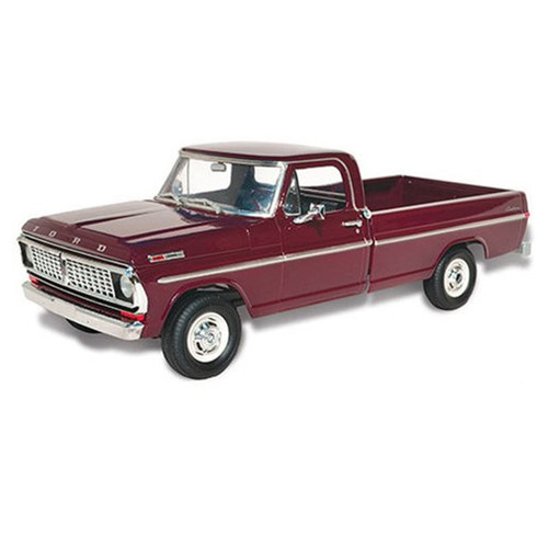 Skill 3 Model Kit 1970 Ford F-100 Custom Cab 4x4 Pickup Truck 1/25 Scale Model by Moebius