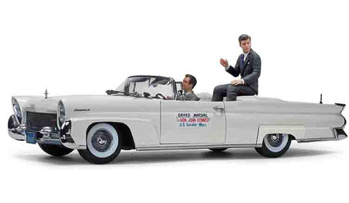 1/18 Sunstar 1958 Lincoln Continental MKIII Open Convertible John F. Kennedy in Oregon 1960 Diecast Car Model