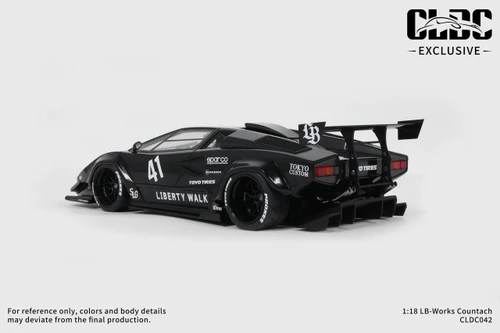 1/18 GT Spirit Lamborghini Countach LB-Works #41 (Black) Car Model