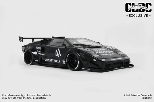 1/18 GT Spirit Lamborghini Countach LB-Works #41 (Black) Car Model