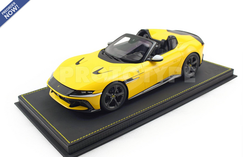 1/18 BBR Ferrari 12Cilindri Spider (Modena Yellow) Car Model Limited 24 Pieces