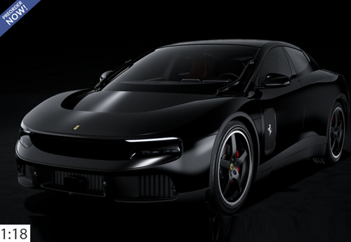 1/18 BBR Ferrari Luce Panoramic Roof (Gloss Black) Car Model