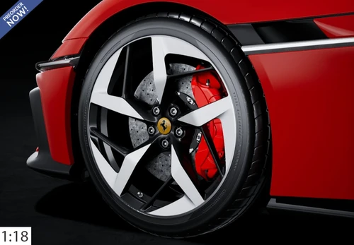 1/18 BBR Ferrari 12Cilindri Spider (Rosso Corsa Red with Terra Antica interior) Car Model Limited 24 Pieces