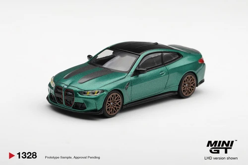 1/64 Mini GT BMW M4 CS G82 (Frozen Matte Isle of Man Green Metallic) Diecast Car Model