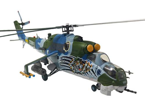 Mil Mi-35 (Mi-24V) Hind Helicopter "3361 221 Squadron 22 Wing NATO Tiger Meet Cambrai France" (2011) Czech Air Force 1/48 Diecast Model by Bless Wing