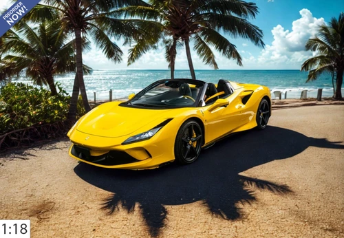 1/18 BBR Ferrari F8 Tributo Spider (Modena Yellow) Car Model Limited