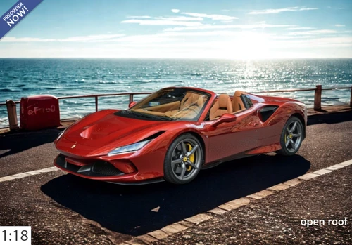 1/18 BBR Ferrari F8 Tributo Spider Open Roof (Fire Red with Beige Interior) Car Model Limited