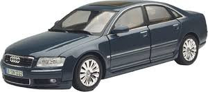 2004 Audi A8 Silver 1/18 Diecast Model Car by Motormax