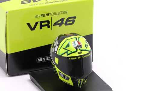 1/10 Minichamps 2023 Valentino Rossi #46 Yamaha Factory Racing Moto GP Test Sepang Helmet Model