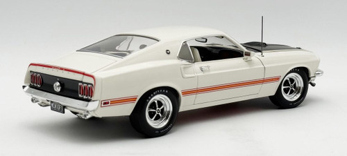 1/18 ACME 1969 Ford Mustang 428 Cobra Jet (White) Diecast Car Model