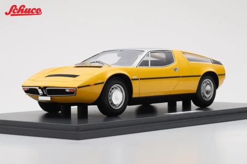 1/18 Schuco 1973 Maserati Bora (Yellow) Car Model