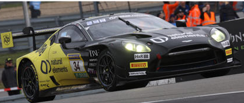 1/43 Spark Aston Martin Vantage AMR GT3 EVO No.34 natural elements by Walkenhorst Motorsport 2nd 24H Nürburgring 2026 C. Krognes - M. Drudi - N. Thiim - F. Fernadez Laser Car Model