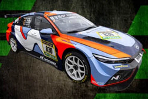 1/43 Spark Hyundai Motor Company ELANTRA N TCR No.830 Hyundai Motorsport N 24H Nürburgring 2026 M. Basseng - M. Lauck - N. Bastian - M. Azcona Car Model