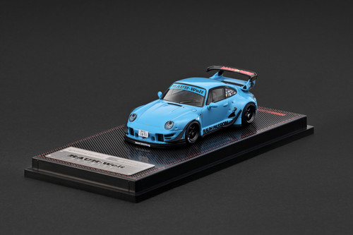 1/64 Ignition Model Porsche 911 RWB 993 (Light Blue) Car Model