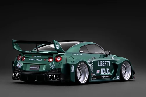 1/18 Ignition Model Nissan Skyline GT-R R35 LB-Silhouette WORKS GT 35GT-RR (Green Metallic) Car Model