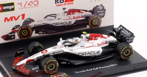 1/43 BBurago 2025 Formula 1 Yuki Tsunoda Red Bull RB21 #22 Japan GP Car Model