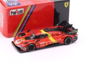 1/64 Polistil 2023 Ferrari 499P #51 Winner 24h LeMans 2023 Pier Guidi, Calado, Giovinazzi Car Model