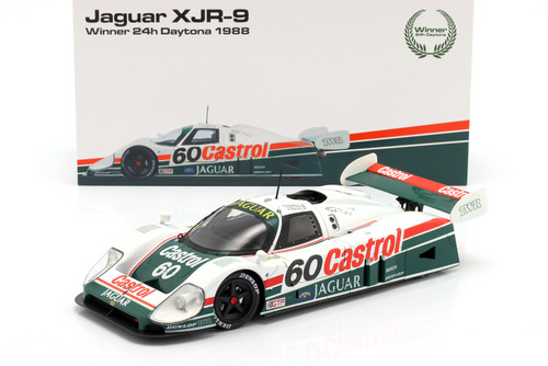 1/18 Werk83 1988 Jaguar XJR-9 #60 Winner 24h Daytona Castrol Jaguar Racing John Nielsen, Raul Boesel, Martin Brundle Diecast Car Model