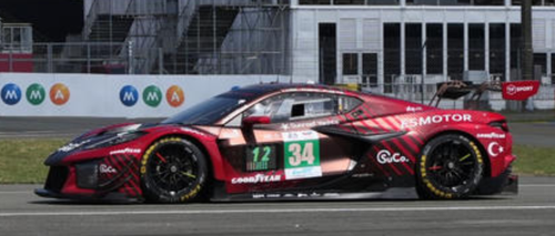 1/43 Spark Corvette Z06 LMGT3.R No.34 RACING TEAM TURKEY BY TF Le Mans 24H 2026 P. Dempsey – S. Yoluç – C. Eastwood Car Model
