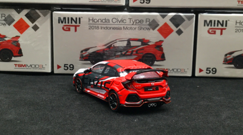 1/64 MINI GT Honda Civic Type-R Type R (FK8) 2018 Indonesia Edition Diecast Car Model