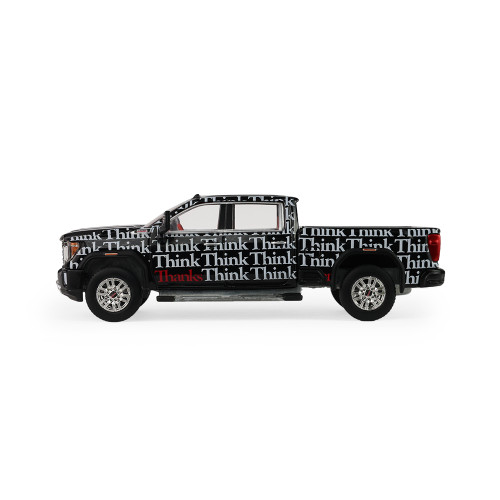 1/64 Greenlight 2023 GMC Sierra 2500 HD SLE "Think, Think, Thanks" Diecast Car Model