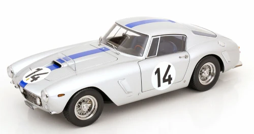 1/12 KK-Scale 1961 Ferrari 250 GT SWB #14 3rd 24h LeMans Pierre Noblet Pierre Noblet, Jean Guichet Diecast Car Model