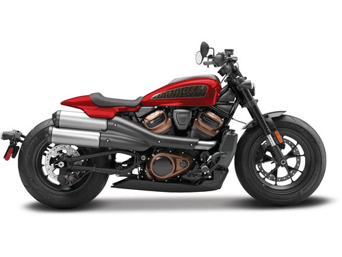 2024 Harley Davidson Sportster S Motorcycle Red Metallic and Black "H-D Custom" Series 1/12 Diecast Model Car by Maisto